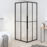 Cabina Doccia ESG Smerigliato 90x70x180 cm Nera