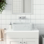 Lavabo da Appoggio Bianco Rettangolare 46x35,5x13 cm Ceramica