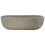 Lavabo da Appoggio Grigio Rettangolare 48x37,5x13,5 cm Ceramica