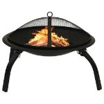 XLBraciere e Barbecue 2 in 1 con Attizzatoio 56x56x49 cm Acciaio