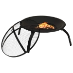 XLBraciere e Barbecue 2 in 1 con Attizzatoio 56x56x49 cm Acciaio