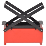 XLCompattatore di Carta in Acciaio 34x14x14 cm Nero e Rosso