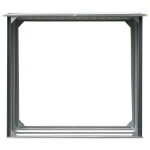 XL Capannone da Giardino in Acciaio Zincato 172x91x154cm Grigio