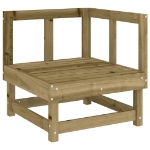 Set Salotto da Giardino 7 pz in Legno Impregnato di Pino