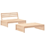 Set Salotto da Giardino 2 pz in Legno Massello di Pino