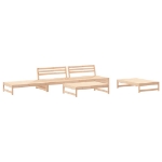 Set Salotto da Giardino 5 pz in Legno Massello di Pino