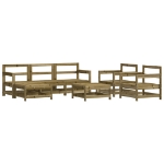 Set Salotto da Giardino 7 pz in Legno Impregnato di Pino