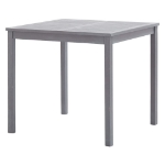 Set da Pranzo per Giardino 5 pz Legno Massello di Acacia Grigio