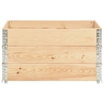 Collari per Pallet 3 pz 50x100 cm in Legno Massello di Pino