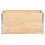 Collari per Pallet 3 pz 80x120 cm in Legno Massello di Pino