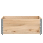 Paretali per Pallet 2 pz 100x100 cm in Legno Massello di Pino