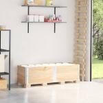 Paretali per Pallet 2 pz 150x50 cm in Legno Massello di Pino