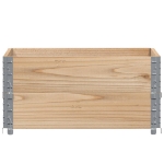 Paretali per Pallet 2 pz 80x60 cm in Legno Massello di Pino