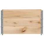 Paretali per Pallet 3 pz 100x50 cm in Legno Massello di Pino