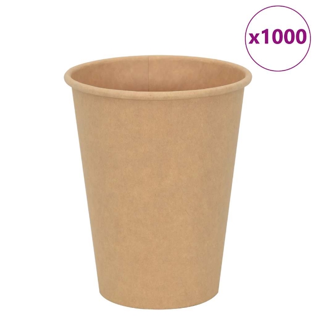 Bicchieri da Caffè in Carta 1000 pz 12oz 300ml Marrone