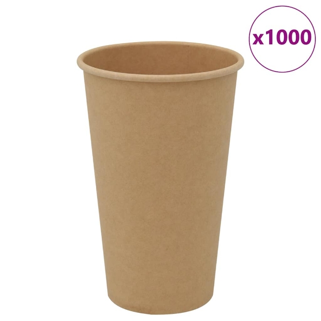 Bicchieri da Caffè in Carta 1000 pz 16oz 400ml Marrone