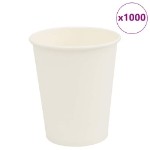 Bicchieri da Caffè in Carta 1000 pz 8oz 200ml Bianco