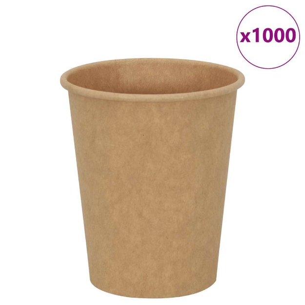 Bicchieri da Caffè in Carta 1000 pz 8oz 200ml Marrone