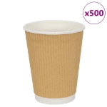 Bicchieri da Caffè in Carta 500 pz 12oz 300ml Marrone