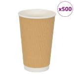 Bicchieri da Caffè in Carta 500 pz 16oz 400ml Marrone