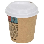 Coperchi Tazze da Caffè Carta Ø60mm 4oz 1000 pz Plastica Bianca