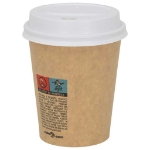 Coperchi Tazze da Caffè Carta Ø80mm 8oz 1000 pz Plastica Bianca