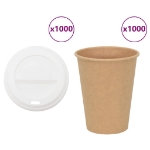 Tazze da Caffè in Carta con Coperchi 1000 pz 12oz 300 ml