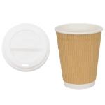 Tazze da Caffè in Carta con Coperchi 1000 pz 16oz 400 ml