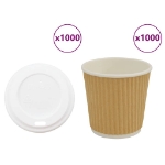 Tazze da Caffè in Carta con Coperchi 1000 pz 4oz 100 ml