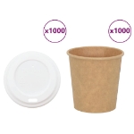 Tazze da Caffè in Carta con Coperchi 1000 pz 4oz 100 ml