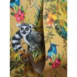 DUTCH WALLCOVERINGS Carta da Parati "Lemur" Ocra