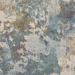 DUTCH WALLCOVERINGS Carta da Parati Cemento Grigio e Verde