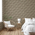 DUTCH WALLCOVERINGS Carta da Parati Galactic Marrone e Bianco