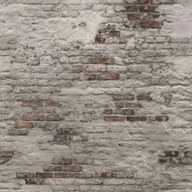 DUTCH WALLCOVERINGS Fotomurale Old Brick Wall Grigio