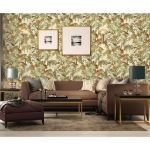 DUTCH WALLCOVERINGS Carta da Parati Bird-of-Paradise Verde