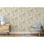 DUTCH WALLCOVERINGS Carta da Parati "Chevron" Crema e Menta