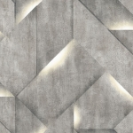 DUTCH WALLCOVERINGS Carta da Parati Onyx Grigio Scuro