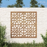 Decorazione Muro da Giardino 55x55 cm Moresco Acciaio Corten