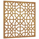 Decorazione Muro da Giardino 55x55 cm Moresco Acciaio Corten