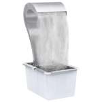 Cascata da Giardino Argento 52,4x34,2x82 cm in Acciaio Inox