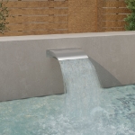 Fontana per Piscina Argento 45x26x13 cm in Acciaio Inox