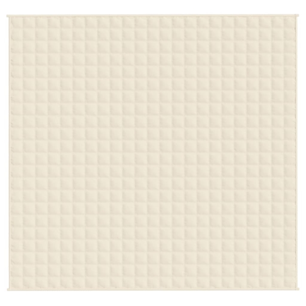 Coperta Ponderata Crema Chiaro 220x240 cm 15 kg Tessuto