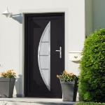 Porta Ingresso Antracite 98x208 cm in PVC