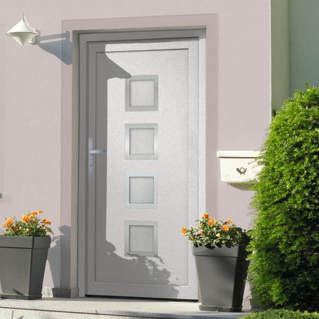 Porta Ingresso Bianca 88x200 cm in PVC