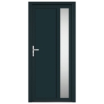 Porta Ingresso Antracite 98x208 cm in PVC