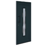 Porta Ingresso Antracite 88x200 cm in PVC