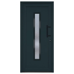 Porta Ingresso Antracite 98x208 cm in PVC