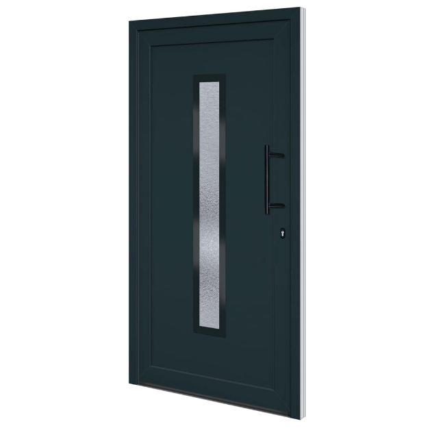 Porta Ingresso Antracite 108x208 cm in PVC