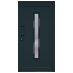 Porta Ingresso Antracite 108x208 cm in PVC