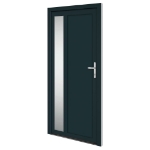 Porta Ingresso Antracite 98x208 cm in PVC